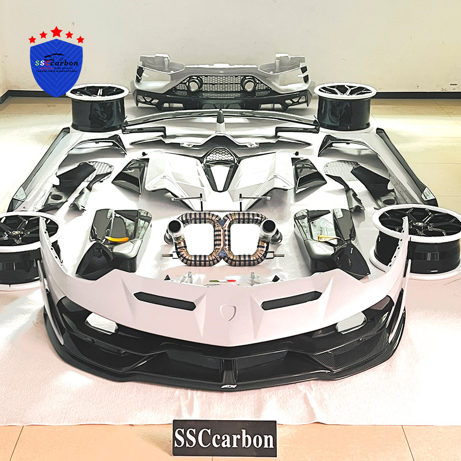 Lamborghini Avebtador Roadster Converts 1:1 SVJ Dry Carbon Body Kit