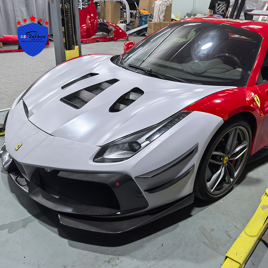 Ferrari 488 Conversion Challenge Evo High Quality Dry Carbon Body Kit