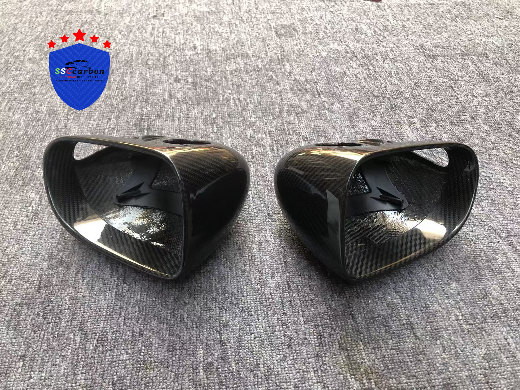 McLaren MP4-12C Dry Carbon Fiber Mirror Covers