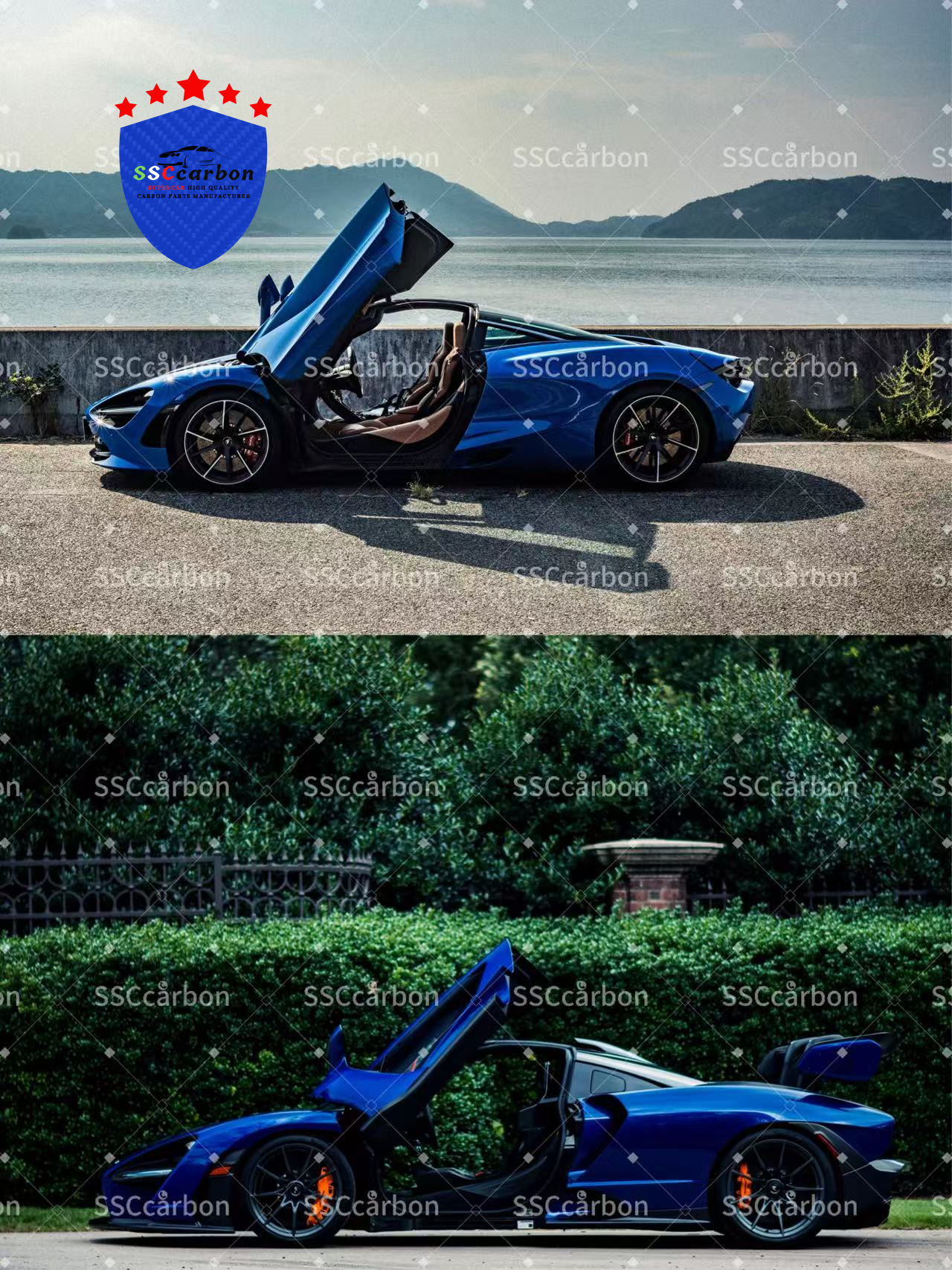 McLaren 720S Upgraded with A 1:1 McLaren Senna Dry Carbon Fiber Body Kit