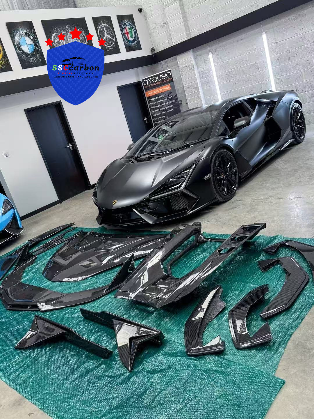 Lamborghini Revuelto to DUKE Dry carbon body kit
