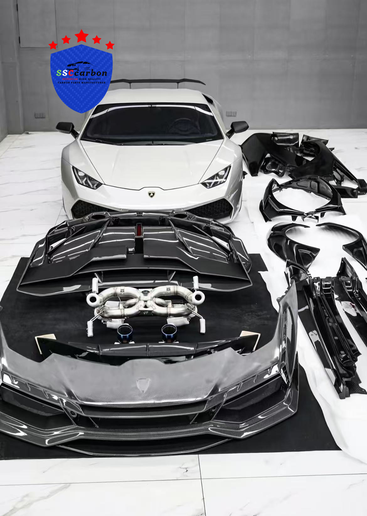 Lamborghini Huracan Upgraded with Darwin Dry Carbon Body Kit