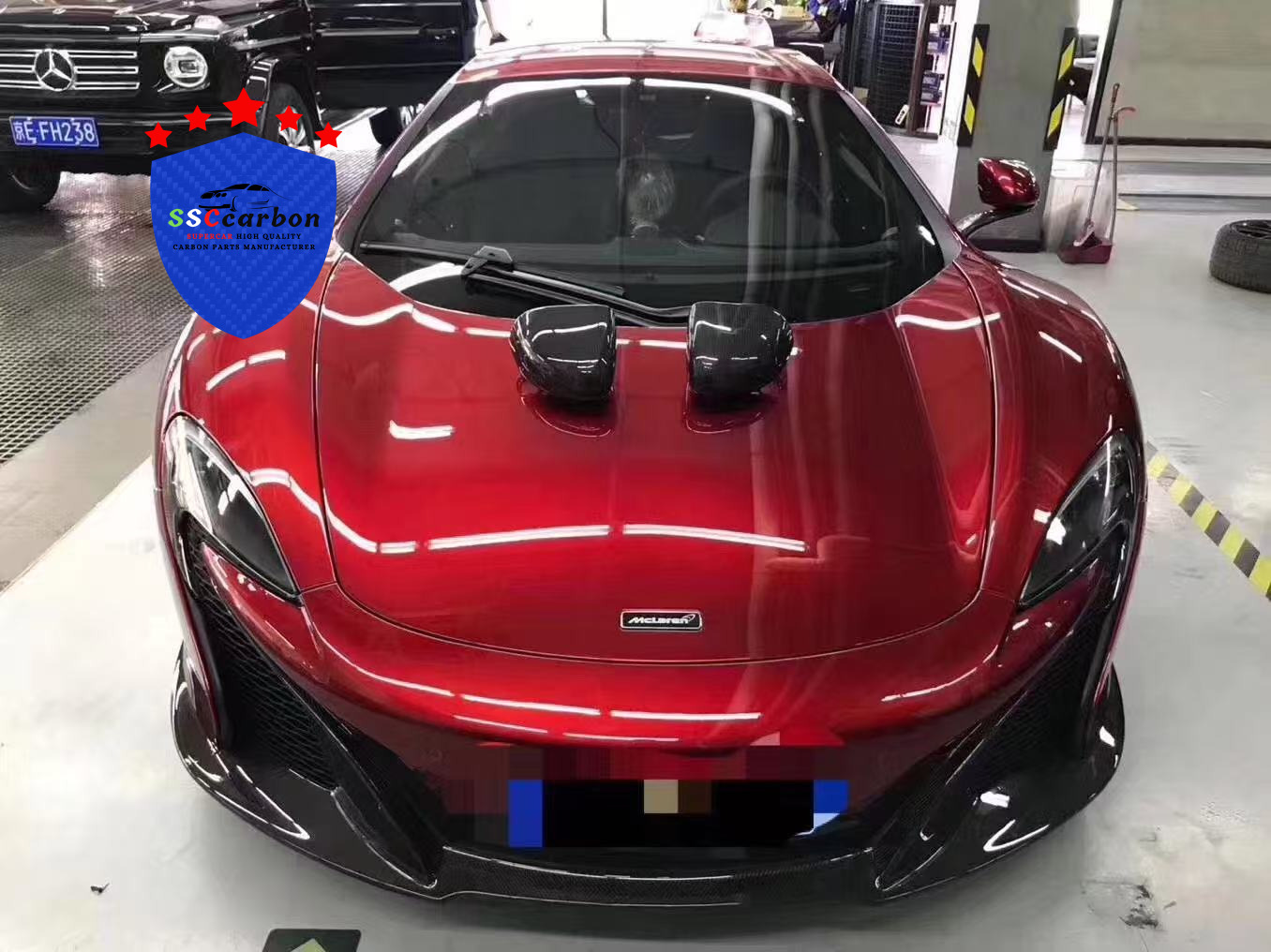 McLaren MP4-12C Dry Carbon Fiber Mirror Covers