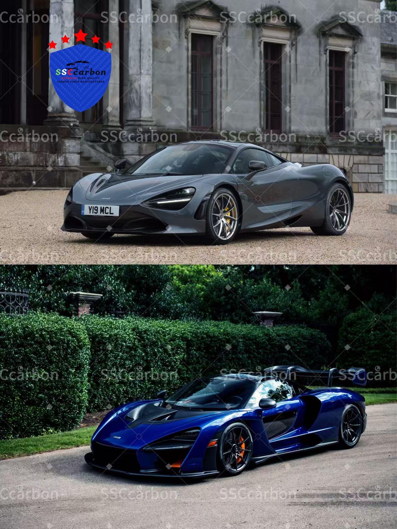 McLaren 720S Upgraded with A 1:1 McLaren Senna Dry Carbon Fiber Body Kit
