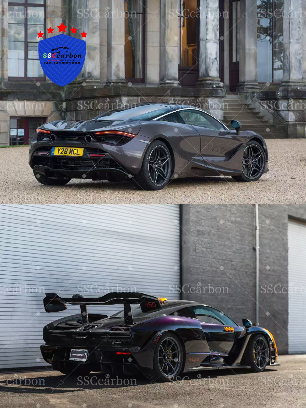 McLaren 720S Upgraded with A 1:1 McLaren Senna Dry Carbon Fiber Body Kit