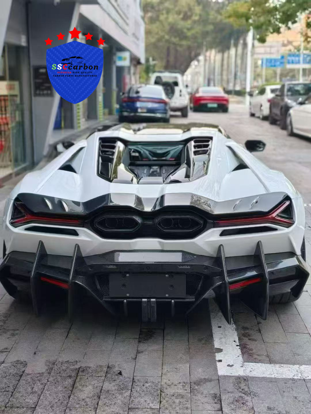 Lamborghinni Revuelto to Mansory Dry carbon body kit